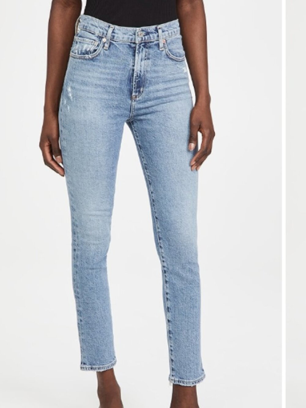 Citizens of Humanity Olivia High Rise Slim Ankle Jeans - Chit Chat